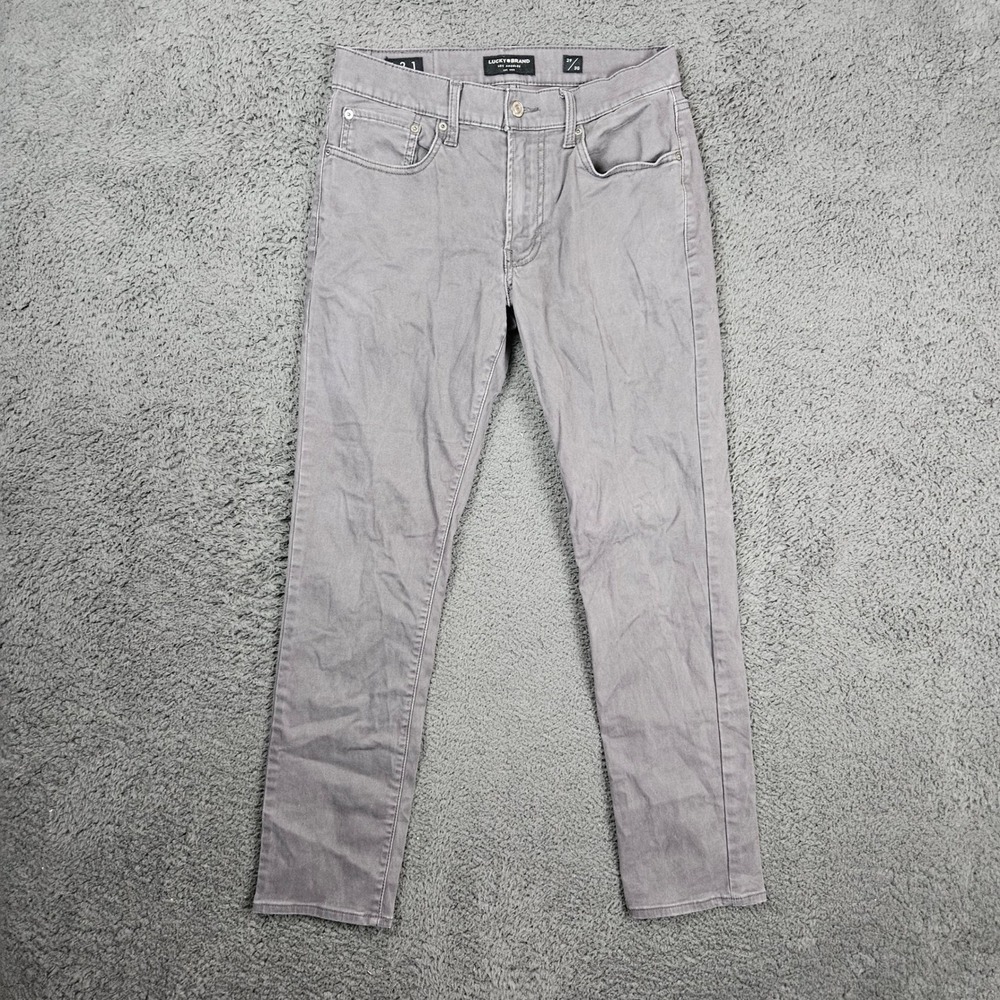 Lucky‎ Brand 121 Slim Straight Gray Jeans Mens 29x30 Casual Denim Pants